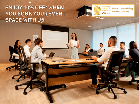 10% off Meeting Room & Event Spaces at KLOUD
